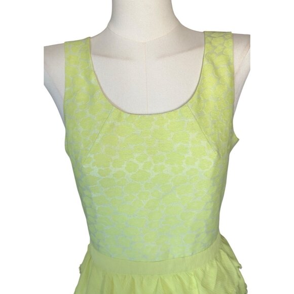 H&M Conscious Collection Round Neck Sleeveless Ruffled Open Back Dress Sz 8 - Picture 7 of 9